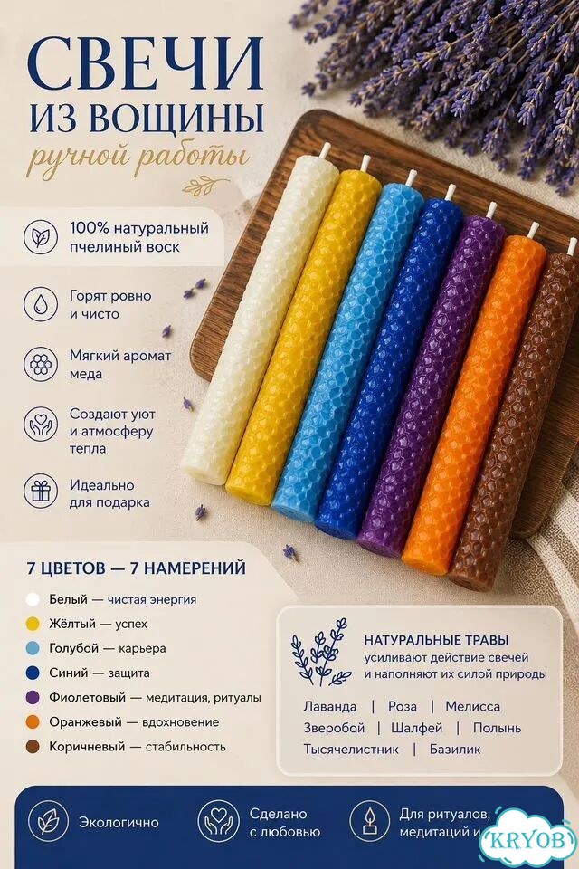 Свечи из вощины фото 1