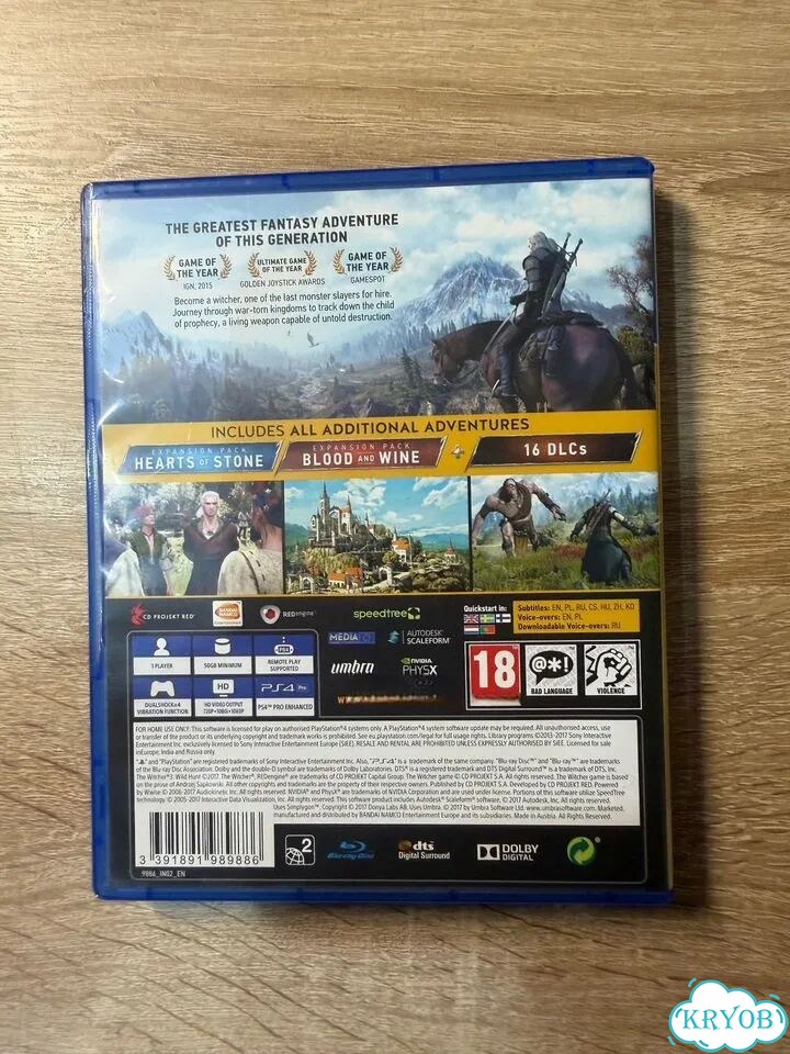 The Witcher 3 ps4 диск фото 2