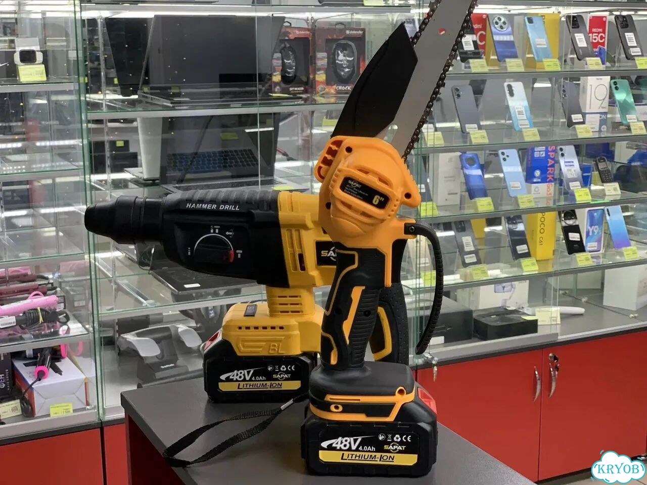 Набор аккумуляторного инструмента 5в1 Dewalt sapat фото 4