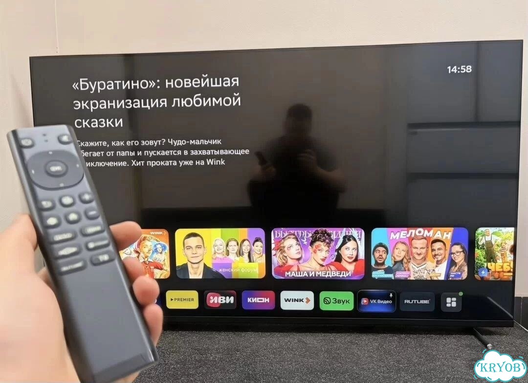 Телевизор 55 дюймов 4K SMART WI-FI фото 1
