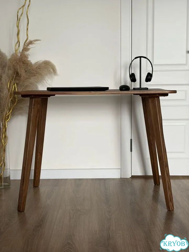 Стол из массива дерева Лиственницы 100х60 б/у фото 4