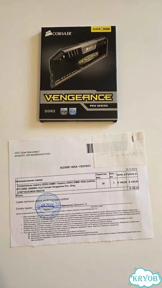 Память Corsair Vengeance Pro DDR3 8GBx2 1866MHz фото 3