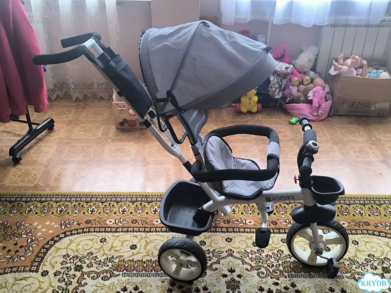 Продам детский велосипед с родительской ручкой фото 1