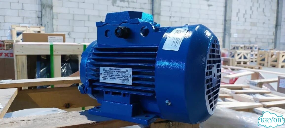 Электродвигатель аир 90L2 3кВт 3000об новый фото 3