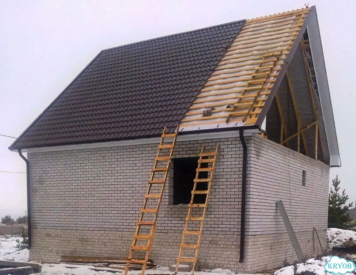 Замена покрытия крыши под ключ / Демонтаж кровли фото 5