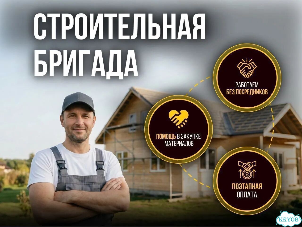 Кровельные работы. Ремонт крыши Бригада строителей фото 1