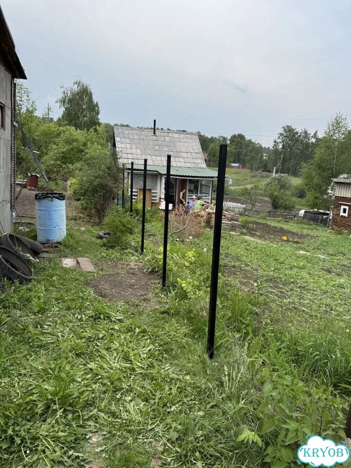 Установка столбов для забора копером фото 8