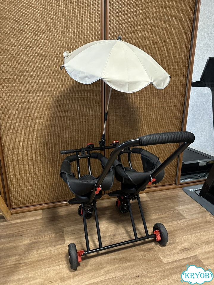 Коляска трость Baby Bike для двойни/погодок фото 3