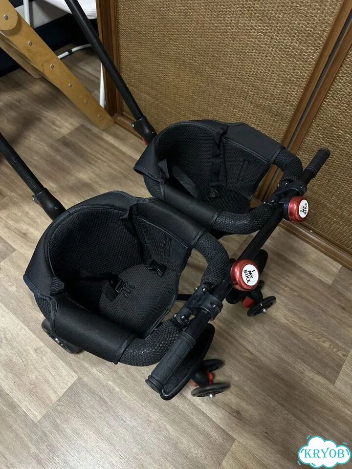 Коляска трость Baby Bike для двойни/погодок фото 4