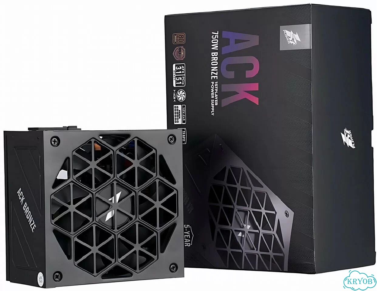 Блок питания ATX3.1 850Вт 1StPlayer ACK 80+ Br Bk фото 1