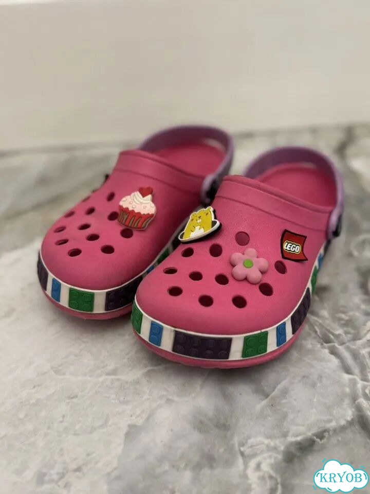 Crocs lego c 12 c 13 розовые 29-30 фото 1