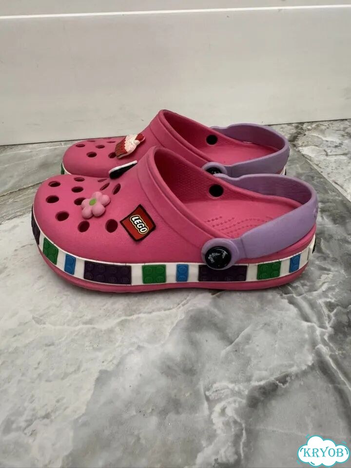 Crocs lego c 12 c 13 розовые 29-30 фото 2