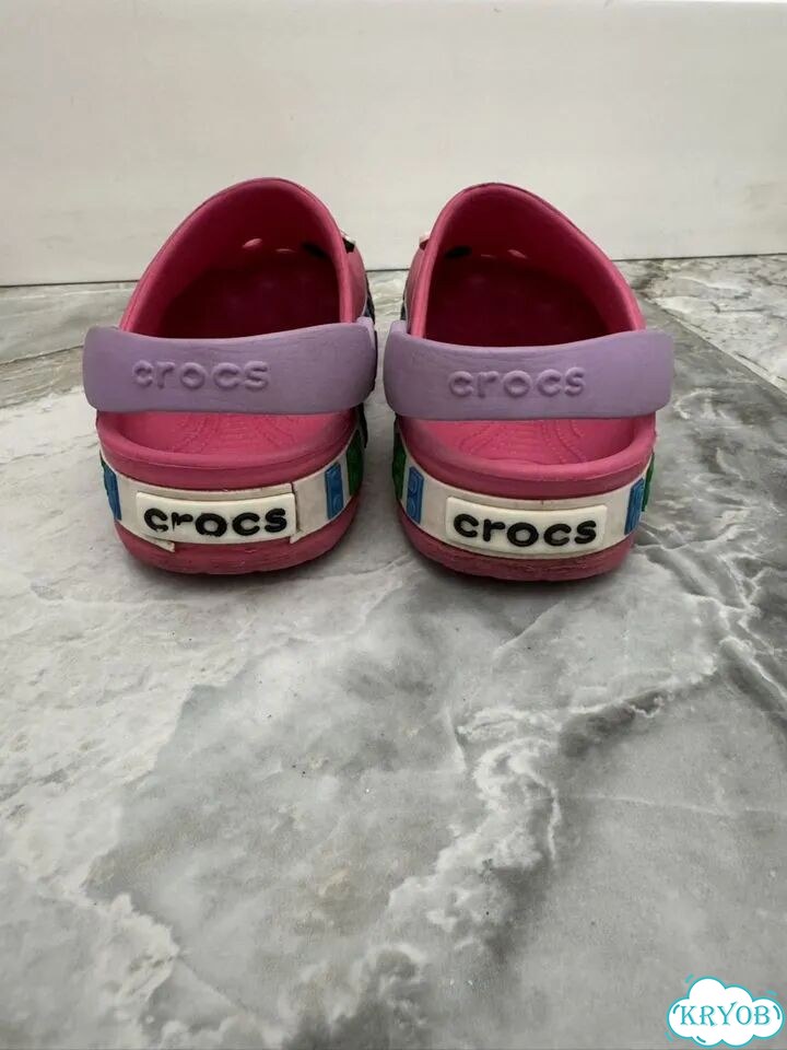 Crocs lego c 12 c 13 розовые 29-30 фото 3
