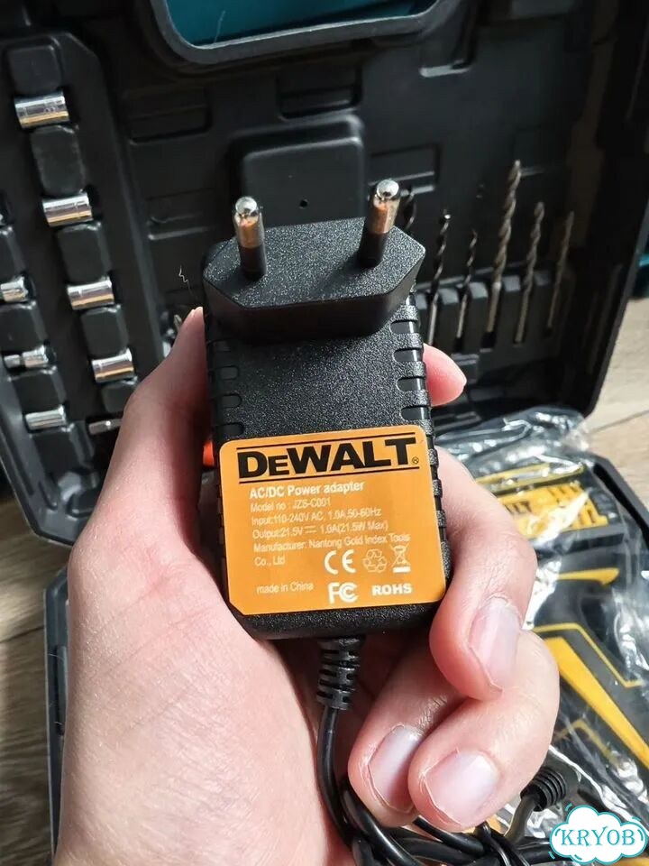 Шуруповерт DeWalt с набором инструментов АКБ 48V фото 4