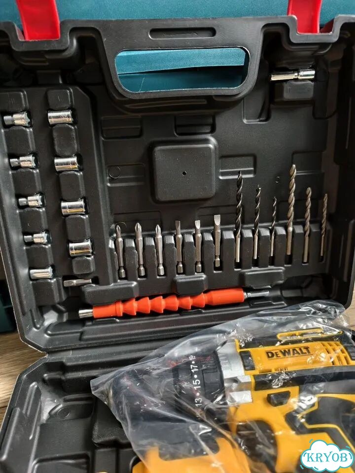 Шуруповерт DeWalt с набором инструментов АКБ 48V фото 5