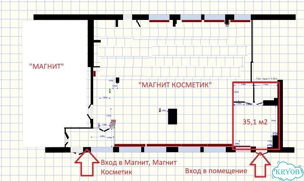 Торговая площадь, 35.1 м², Ардатов фото 2
