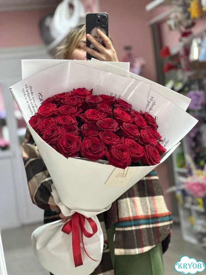 Розы, цветы и букеты с доставкой №291а фото 1