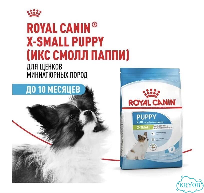 Royal Canin для щенков X-Small Puppy 3кг фото 1