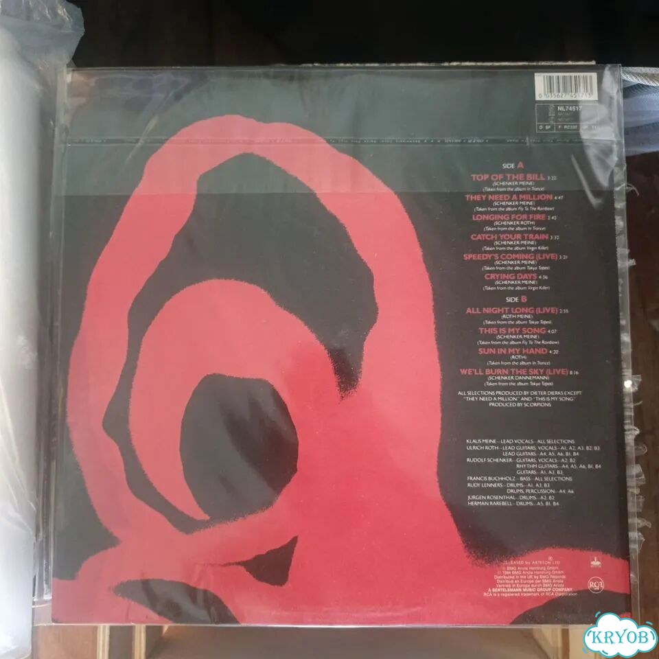 Виниловая пластинка Scorpions фото 2