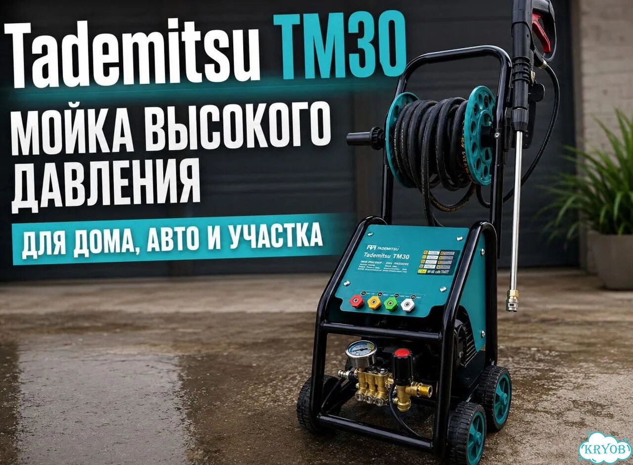 Мойка Tademitsu TM30 200 бар для авто и дома фото 3