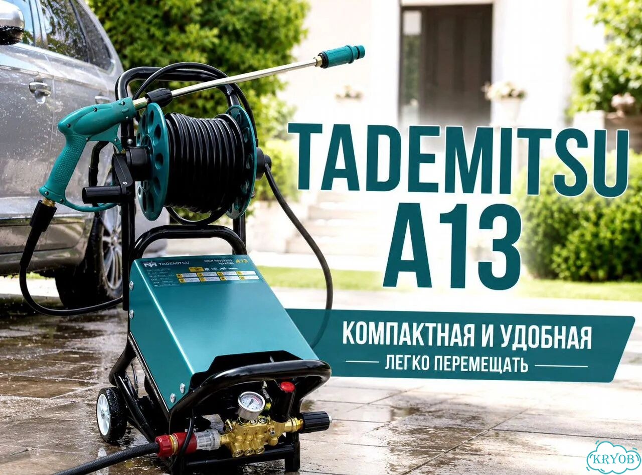 Минимойка Tademitsu A13 1,3 кВт для авто и дома фото 1