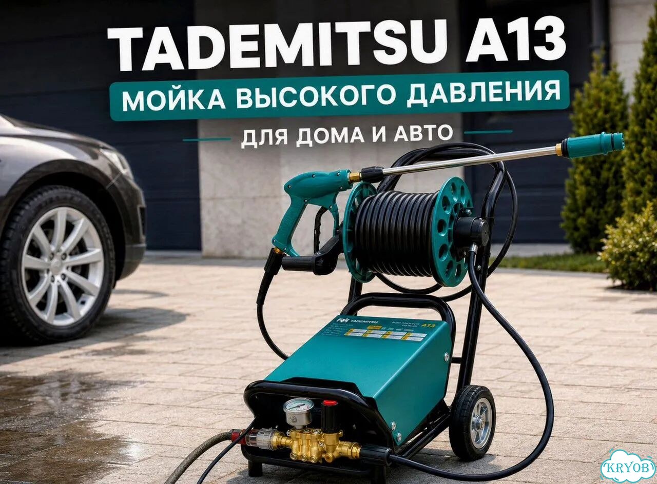 Минимойка Tademitsu A13 1,3 кВт для авто и дома фото 3