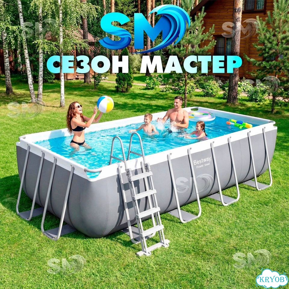 Бассейн Bestway 4.88х2.44х122 низкая цена 9Мая2А фото 1