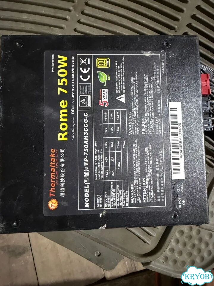 Блок питания Thermaltake Rome 750W 80 Plus Gold фото 2