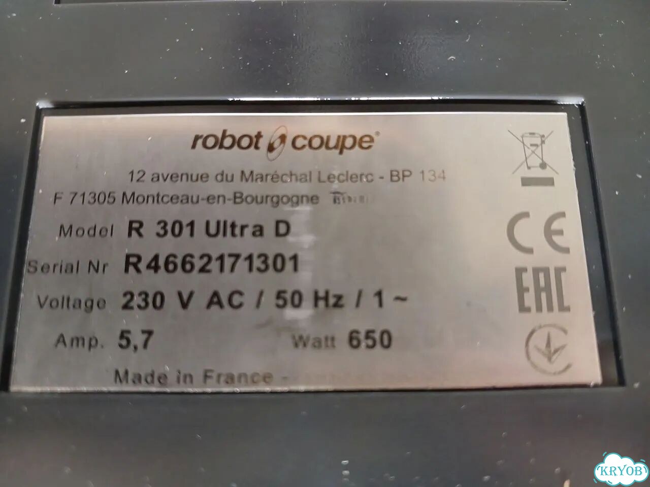 Процессор Robot Coupe R301 Ultra (новый, диски) фото 9