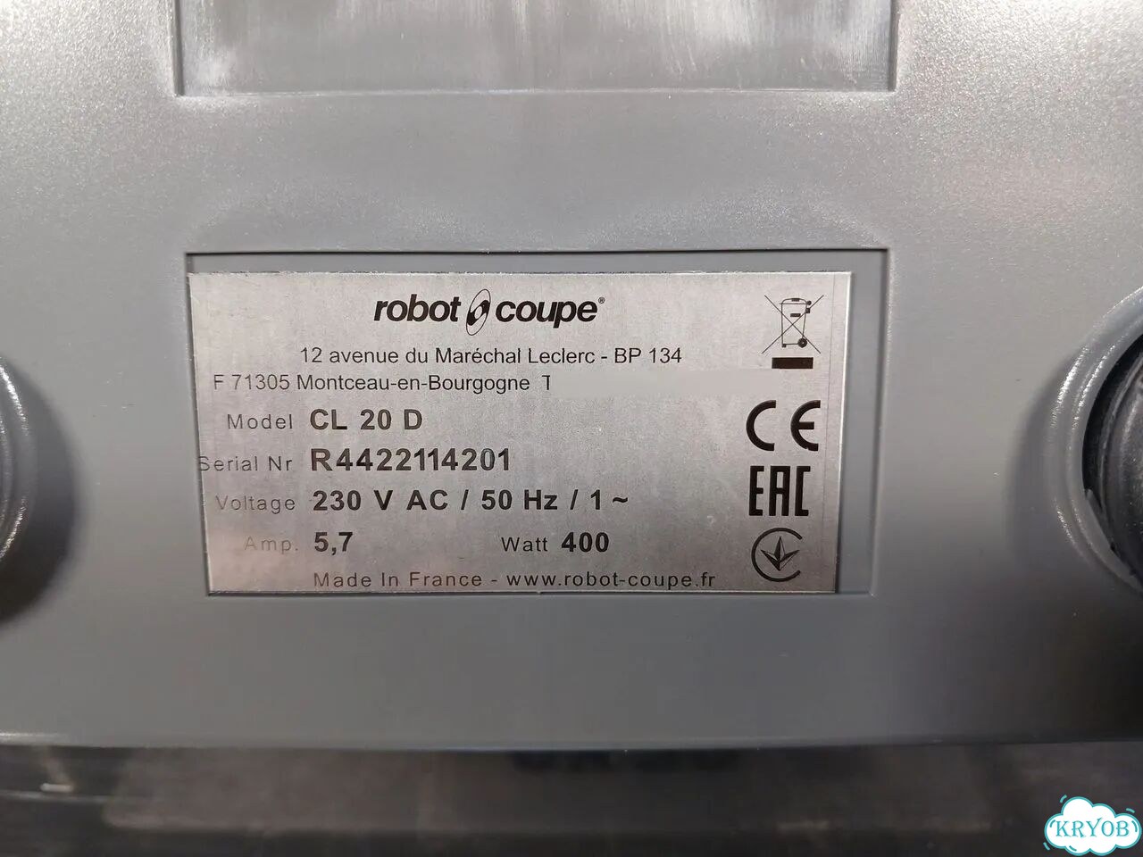 Овощерезка Robot Coupe CL20 + 3 диска (новая) фото 9