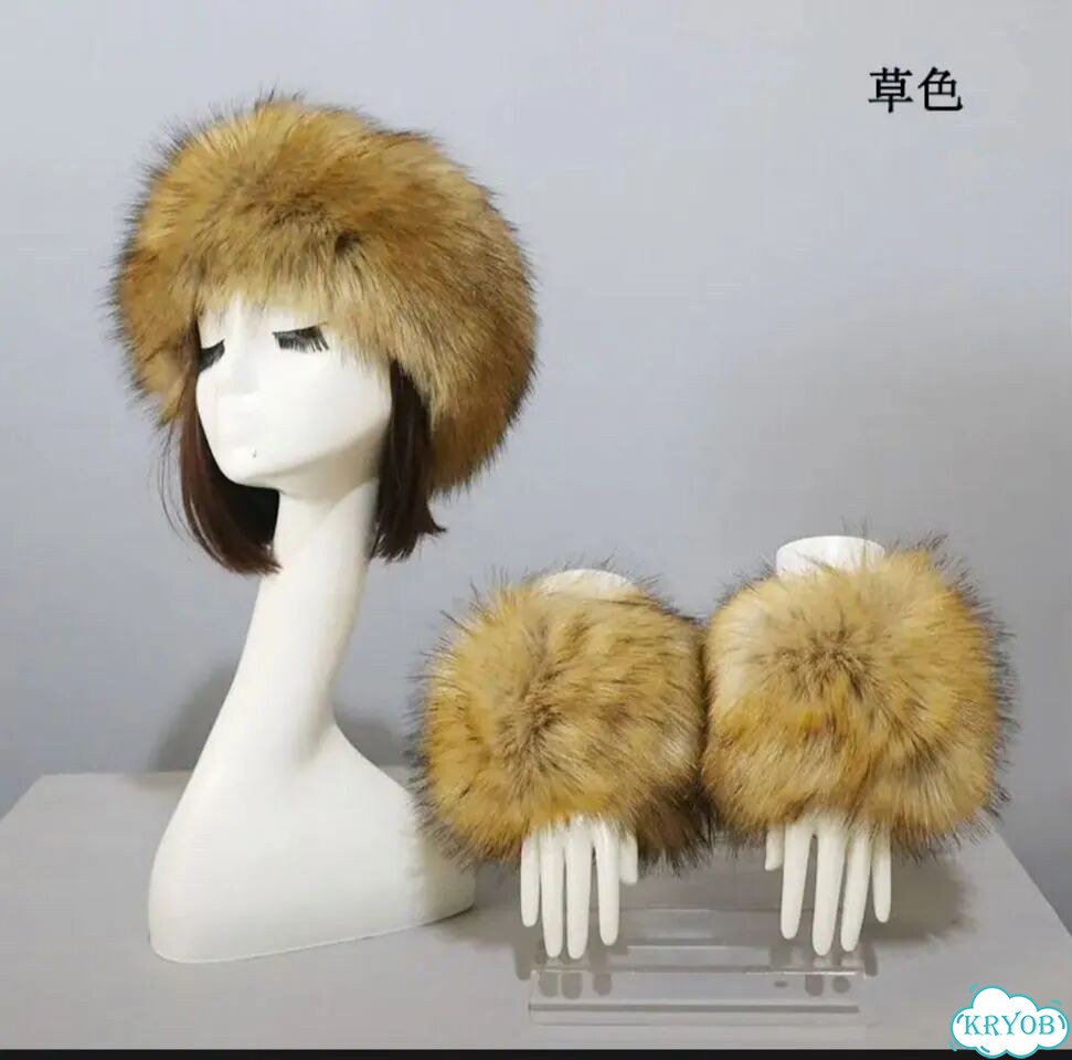 Комплект зимний из искусственного меха фото 1