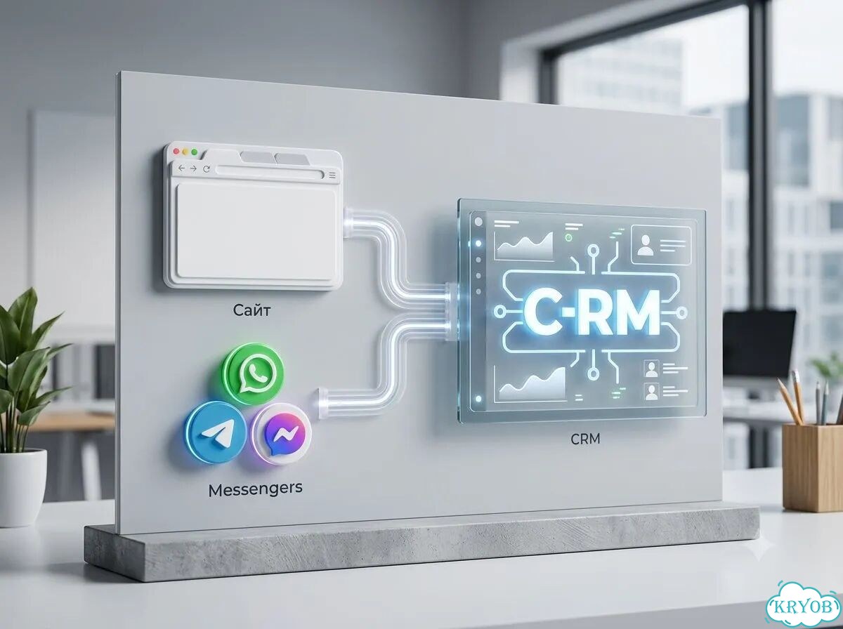 Связка сайт + CRM + мессенджеры фото 1