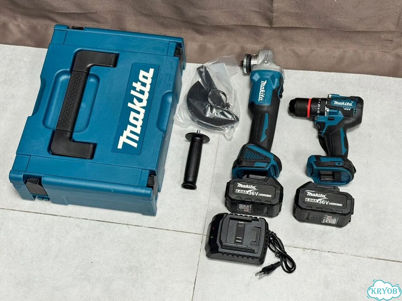 Набор ушм + шуруповерт Makita аккумуляторные фото 2