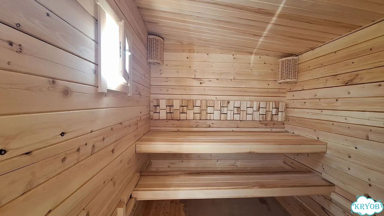 Готовая баня из бруса 145*145 мм фото 8
