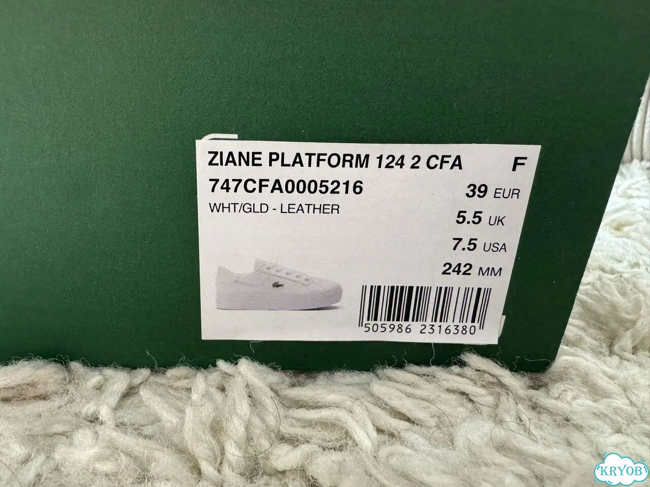 Кеды женские Lacoste Ziane Platform фото 2