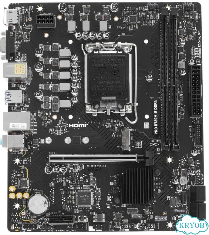 Материнская плата MSI PRO B760M-E DDR4 (MS-7D48) фото 1